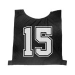 JUNIOR Pinnies Set - 15 Numbers, Black