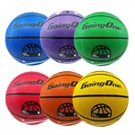 6 Rubber Basketballs, 6 Colours