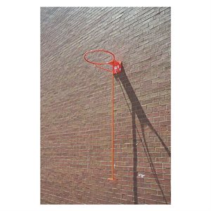 Panier de basketball amovible, montage avant