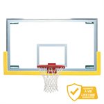 Panneau de basketball rectangulaire en verre 