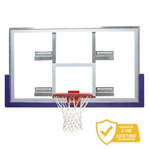 Basketball Glass Backboard, 42"x72", with Conversion Kit