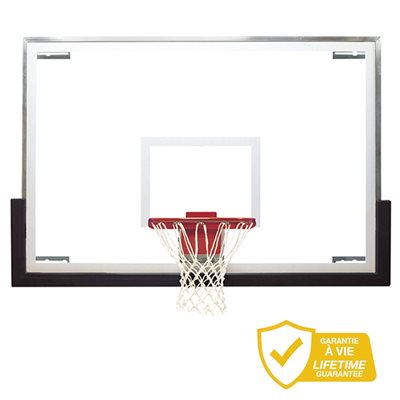 Panneau de basketball de compétition en verre, 48"x 72"