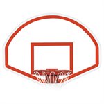 Basketball Dura Steel fan-shaped backboard