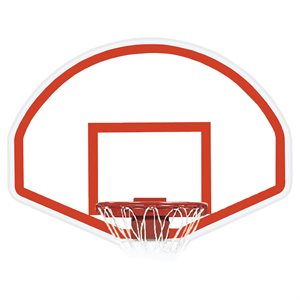 Dura Steel Galvanized Fan-Shaped Backboard, Front Mount