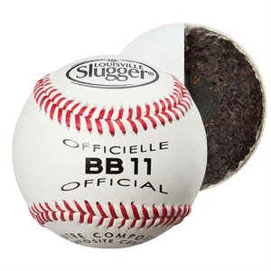 Leather Baseball, Cork and Rubber, 9"