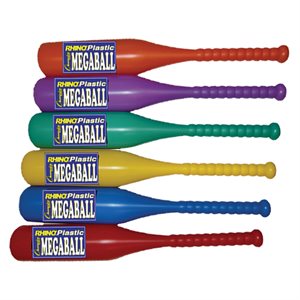 6 oversized plastic bats 27"