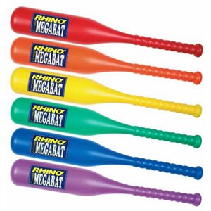 6 oversized plastic bats 27"
