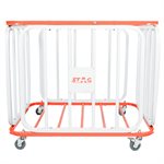 Cage à ballons verrouillable en aluminium