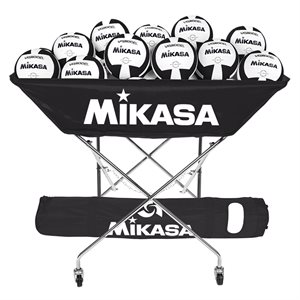 Chariot à ballons pliable Mikasa de style hamac en acier, noir