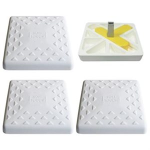 Matelas repliable, mousse souple, 4'x6'x2" 2 velcros, rouge