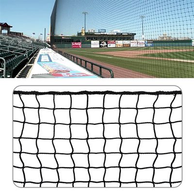 Protective Net, 2.5 mm, 1-3 / 4" Mesh, with Rope Border, Black