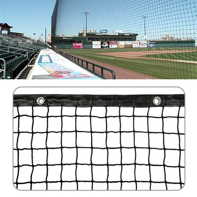 Protective Net, 3.5 mm, 1-3 / 4" Mesh, with Vinyl Border, Black