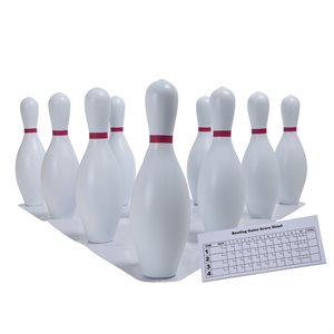 White Plastic Bowling Set