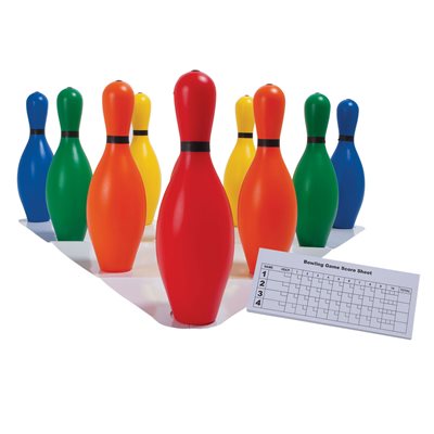 Colored Plastic Bowling Set