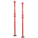 Pair of Spieth Anderson Double Steel Badminton Posts, 1-7 / 8"