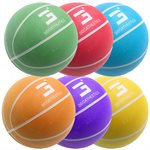 Set of 6 playground rubber basketballs