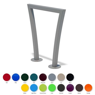 Support à vélo de forme pi, 2 places