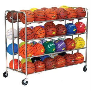 Double 4-Level Steel Ball Cart