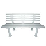 Banc de cour Courtsider, 5', blanc