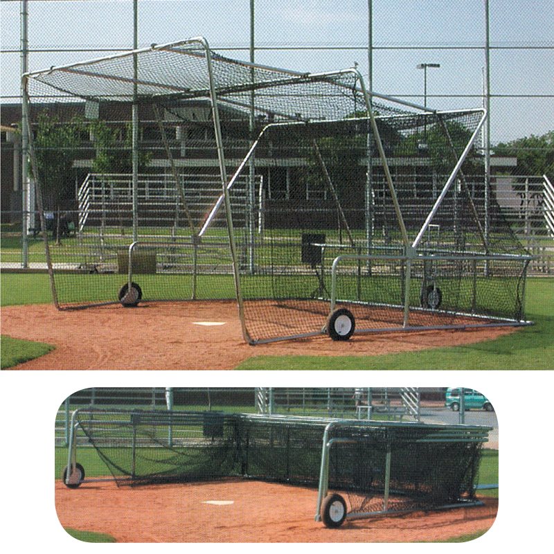 Professional portable and foldable backstop