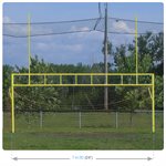 Galvanized steel football-soccer goals - PAINTED