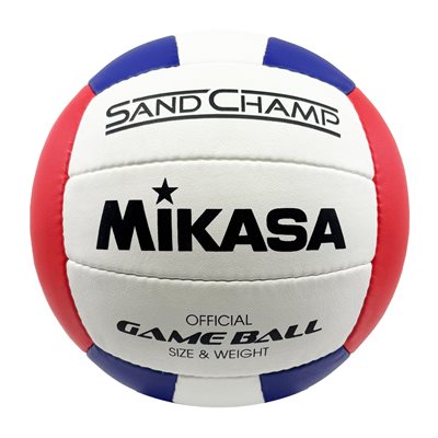 Ballon de volleyball Mikasa Sand Champ, édition bleu / blanc / rouge