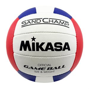 Mikasa Sand Champ Volleyball, Blue / White / Red Edition