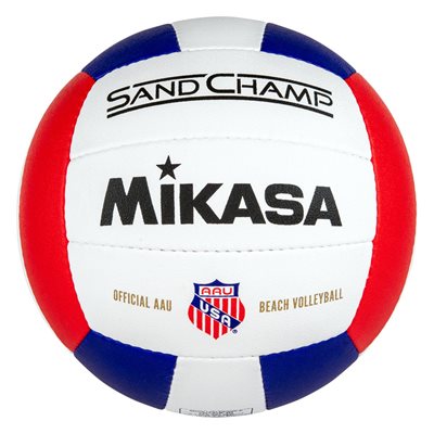 Ballon de volleyball Mikasa Sand Champ, édition bleu / blanc / rouge