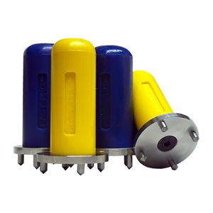 4 ancrages en polyéthylène pour but de hockey