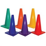 Ensemble de 6 cônes en vinyle flexible - 30 cm (12")