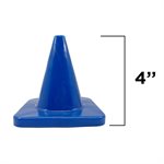 6 mini-cônes en vinyle flexible, 4"