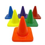 6 mini-cônes en vinyle flexible, 4"