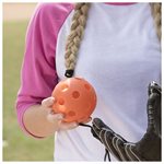 6 plastic wiffle balls, 4"