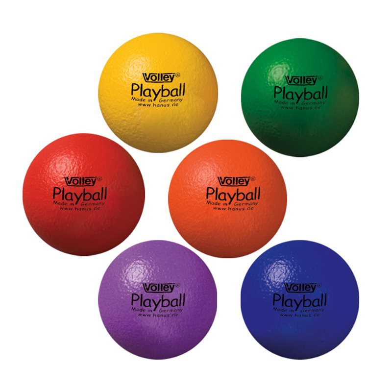 Set of 6 Playball balls, 6¼" (16 cm)