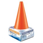 12 cones, 9", orange
