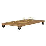 Wood Mat Cart with Rope, 23-½ X 47" (60 X 120 cm)