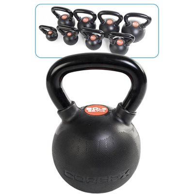 COREFX Kettlebell, Rubber Coated, 10 lb