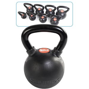 COREFX Kettlebell, Rubber Coated, 45 lb