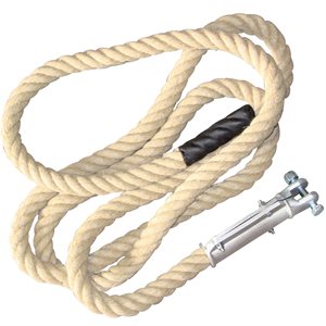 Climbing rope without knots