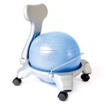 Chaise-ballon en plastique moulé