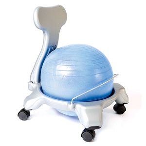 Chaise-ballon en plastique moulé