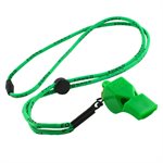 Classic Fox Whistle with Lanyard, Black