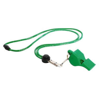 Classic Fox Whistle with Lanyard, Green