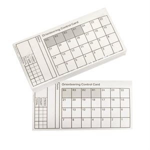 100 Orienteering Race Control Cards