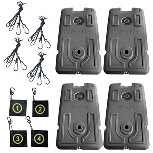 Crossnet Volleyball Game Set Indoor Bases