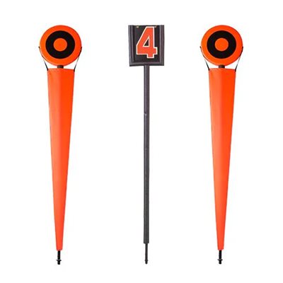 Chain with Solid Orange Banners and Padded Test Indicator