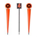 Chain with Solid Orange Banners and Padded Test Indicator