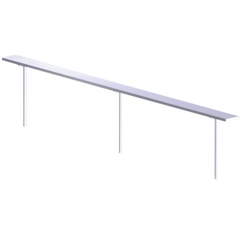 Banc fixe en aluminium