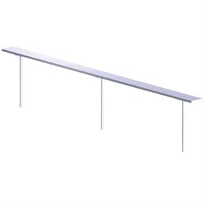 Banc fixe en aluminium