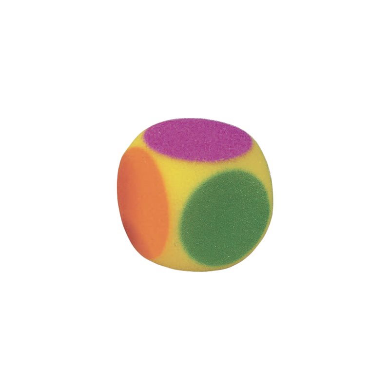 Six color foam die, 2.76" (7 cm)